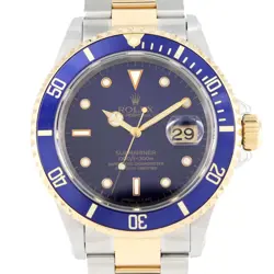 AUTHENTIC ROLEX SUBMARINER DATE 16613. SSXYG AUTOMATIC #W  #260-007-299-5396