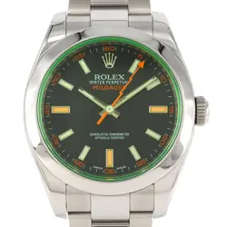 AUTHENTIC ROLEX MILGAUSS 116400GV SS AUTOMATIC #RANDOM  #260-006-272-6320