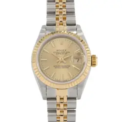 AUTHENTIC ROLEX DATEJUST 69173 SSXYG AUTOMATIC #E  #270-004-022-3091
