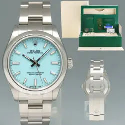 SEPT 2024 NEW PAPERS ROLEX OYSTER 277200 PERPETUAL 31MM TIFFANY BLUE WATCH BOX