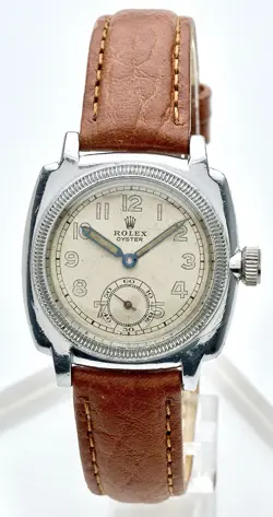ROLEX OYSTER EXTRA PRIMA 1938 GENTS VINTAGE CUSHION WATCH 32MM PATINA SERVICED