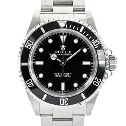 ROLEX SUBMARINER BLACK MEN'S WATCH 14060 N SERIES USED A GRADE