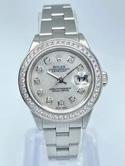 ROLEX DATEJUST LADIES 26MM 79160 MOP DIAMOND DIAL & DIAMOND BEZEL BOX PEARL