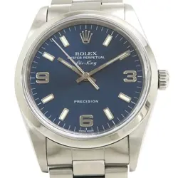 ROLEX AIR-KING 34MM 14000M MEN'S WATCH A RANK USED