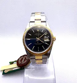 ROLEX OYSTER PERPETUAL DATE 15223 BLACK DIAL