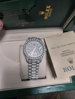 MOISSANITE WATCH - WILL PASS DIAMOND TESTER ROLEX