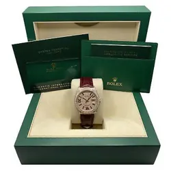 Rolex Day-Date 36mm Rose Gold Diamond Bezel Pave Diamond Dial Watch 128155RBR