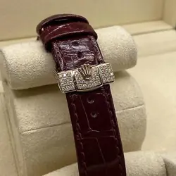 Rolex Day-Date 36mm Rose Gold Diamond Bezel Pave Diamond Dial Watch 128155RBR