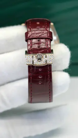 Rolex Day-Date 36mm Rose Gold Diamond Bezel Pave Diamond Dial Watch 128155RBR