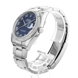 ROLEX DATEJUST 116234 BLUE ROMAN 3 ROW OYSTER  759897