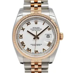 ROLEX DATEJUST 36 116231 WHITE ROMAN SS RG AUTOMATIC 2021 896862