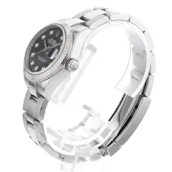 ROLEX DATEJUST 10P DIAMOND 279174 G DARK GRAY 3 ROW OYSTER BRACES 909913