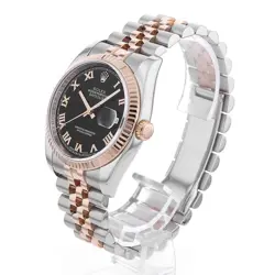 ROLEX DATEJUST 36 116231 BLACK ROME 5 ROW JUBILEE  M 661638