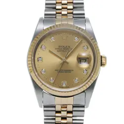ROLEX DATEJUST 10P DIAMOND 16233G/DIAMOND SELF-WINDING 758867