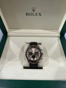 Rolex Daytona 2019 Oyster Flex 116515 40mm Rose Gold Black Sub Dials Stickers
