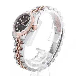ROLEX DATEJUST 10P DIAMOND 179171G BLACK 734984