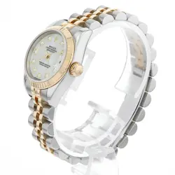 ROLEX DATEJUST 10P DIAMOND 179173NG WHITE SHELL F 929703