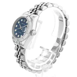 ROLEX DATEJUST 10P DIAMOND 174G BLUE CARVING COMPUTER D 76404