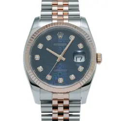 ROLEX DATEJUST 10P DIAMOND 116231G V NO. MADE AROUND 2009 BLUE COMPUTER/DIAMOND