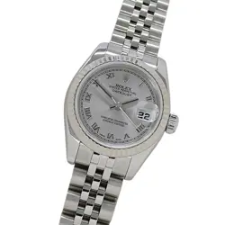 ROLEX 179174 DATEJUST LADIES WATCH SILVER DIAL SS/WG AUTO 26MM /W BOX