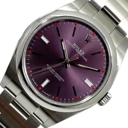 ROLEX OYSTER PERPETUAL 39 RANDOM SERIAL 114300 RED GRAPE AUTOMATIC #OK542