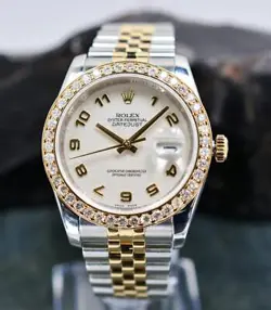 18K/STEEL WRISDTWATCH