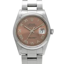 USED ROLEX DATEJUST 16200 PINK CASE SIZE 36×36MM MEN'S WATCH #55505