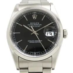 USED ROLEX DATEJUST 16200 CASE SIZE 36MM BAND SIZE 17.5CM MEN'S WATCH #58505