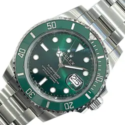 USED ROLEX SUBMARINER 116610LV GREEN CASE SIZE 40MM MEN'S WATCH #5165