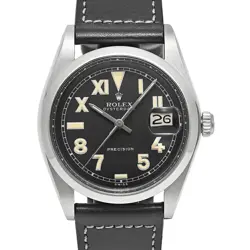 USED ROLEX OYSTER DATE 6694 BLACK CASE SIZE 34MM×34MM MEN'S WATCH #51155