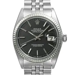 USED ROLEX DATEJUST 1601 BLACK CASE SIZE 36MM×36MM MEN'S WATCH #51335