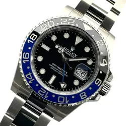 USED ROLEX GMT MASTER 2 116710BLNR BLACK MEN'S WATCH #51195