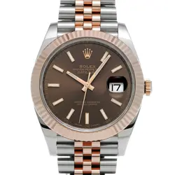 USED ROLEX DATEJUST 41 126331 BROWN CASE SIZE 41×41MM MEN'S WATCH #53105