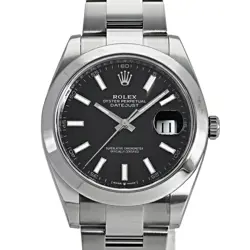 USED ROLEX 126300 BLACK MEN'S WATCH #54245