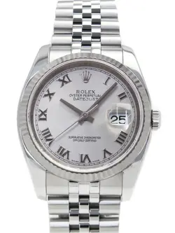 USED ROLEX DATEJUST 116234 SILVER CASE SIZE 36MM MEN'S WATCH #56585
