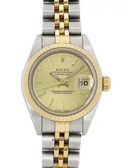 USED ROLEX DATEJUST 79173 GOLD CASE SIZE 26MM LADIES WATCH #56665