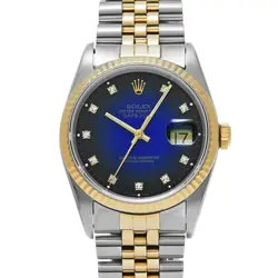 ROLEX  DATEJUST 16233G X NUMBER MANUFACTURED AROUND 1991 GRADIENT/DIAMOND WATCH
