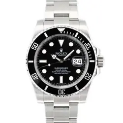 USED ROLEX SUBMARINER DATE 116610LN BLACK CASE SIZE 40.0MM MEN'S WATCH #53265