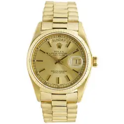 ROLEX 18K YELLOW GOLD DAY-DATE PRESIDENT 36MM