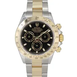 USED ROLEX COSMOGRAPH DAYTONA 116523 BLACK CASE SIZE 40.0MM MEN'S WATCH #5155