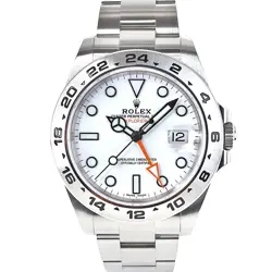 USED ROLEX EXPLORER 2 216570 WHITE CASE SIZE 42MM MEN'S WATCH #51215