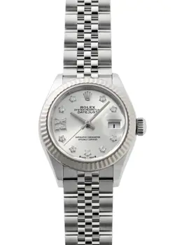 ROLEX  OYSTER PERPETUAL DATEJUST IX DIAMOND STAR 279174G WG SS SILVER DIAL AUTOM