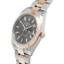 ROLEX  DATEJUST 41 126301 RANDOM SERIAL SLATE FLUTED MOTIF WATCH WRISTWATCH R45_