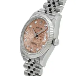 Rolex Datejust 36 126234G Random Serial Rose Color Computer Diamond Watch Wri-Zc