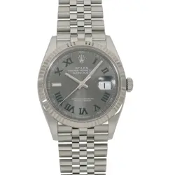 ROLEX  DATEJUST 36 126234 SLATE ROMAN WATCH R45_0505