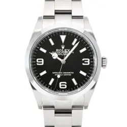 USED ROLEX EXPLORER 36 124270 BLACK CASE SIZE 36×36MM MEN'S WATCH #53115