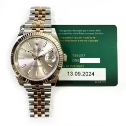 2024 ROLEX DATEJUST 41, 126331, STEEL & GOLD, SUNDUST DIAL, JUBILEE BRACELET,...