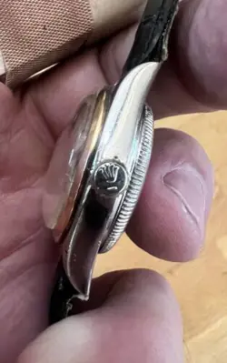 Rolex Rare Steel Gold Bubbleback ref. 5006 (4857?) Working For Parts or Resto