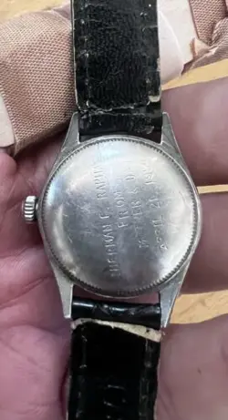 Rolex Rare Steel Gold Bubbleback ref. 5006 (4857?) Working For Parts or Resto