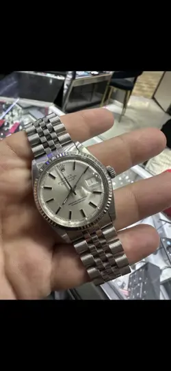 ROLEX DATEJUST 1601 36MM STAINLESS STEEL SILVER DIAL JUBILEE BRACELET  VINTAGE